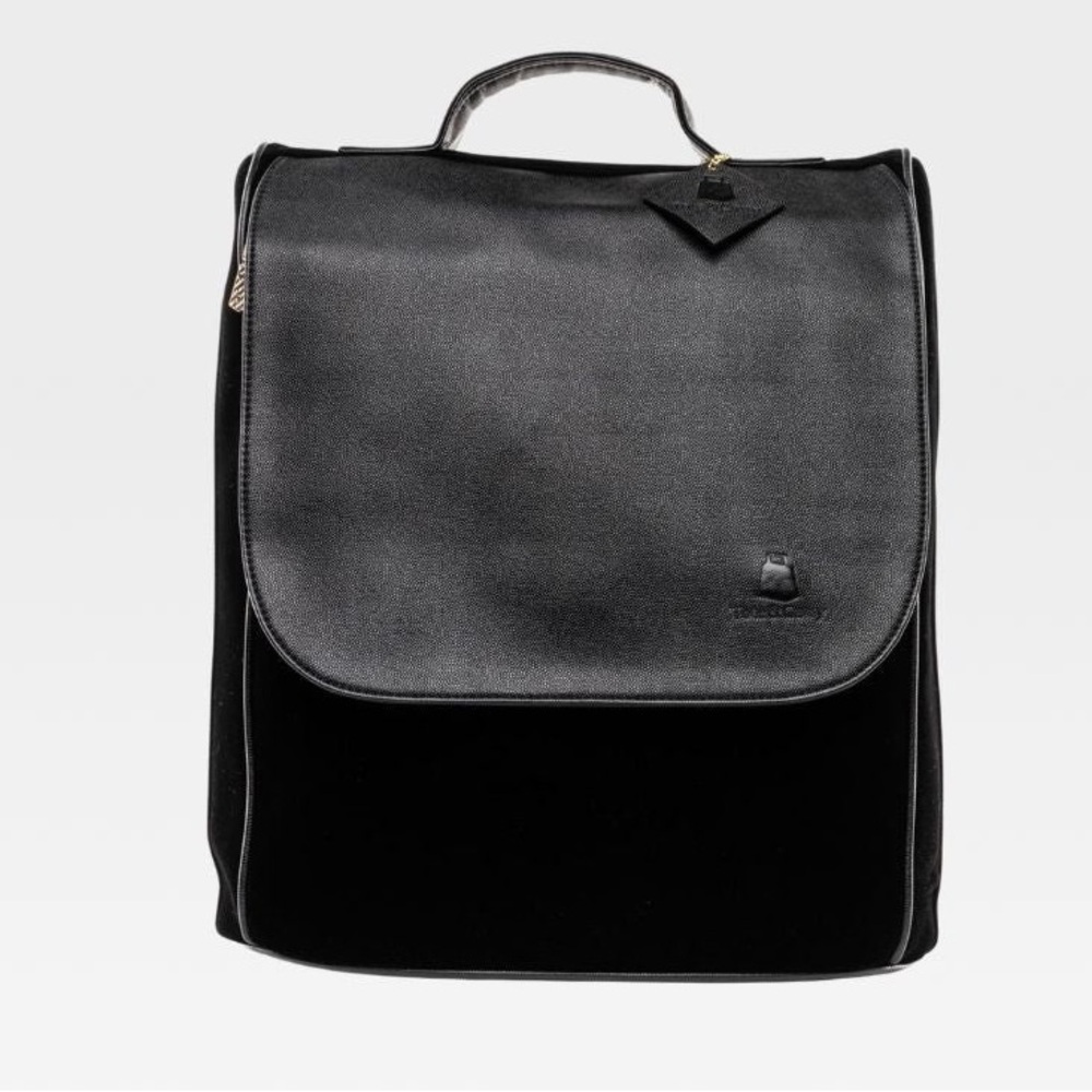 UNISEX - VELVET LUXE BACKPACK IN BLACK